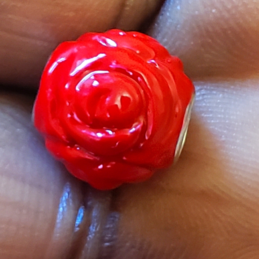 Rose Bead Charm - Picture 1 of 4
